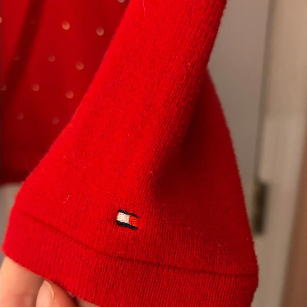 Tommy Hilfiger Red Sparkly Sweater - Picture 3 of 7